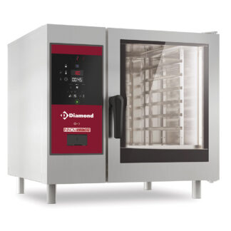 Electric oven boiler steam and convection 6x GN1/1+ Cleaning
