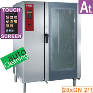 Gas oven "TOUCH" boiler steam and convection 20xGN2/1+ Cleaning