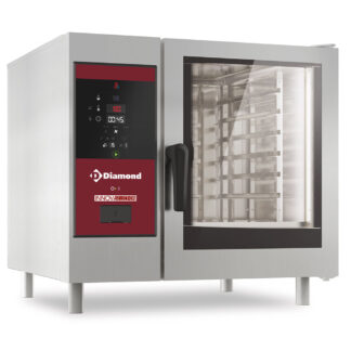 Electric oven direct steam and convection, 6x GN 1/1+Cleaning