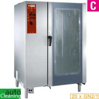Electric oven direct steam and convection, 20xGN2/1+Cleaning