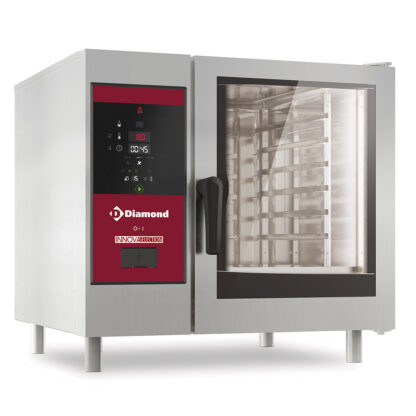 Electric oven direct steam and convection, 6x GN 1/1+Cleaning