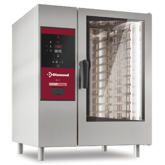 Electric oven direct steam and convection, 10x GN 1/1+Cleaning