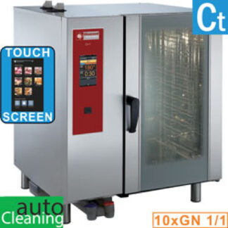 Gas oven  "TOUCH" direct steam and convection 10x GN 1/1+ Cleaning - AGA