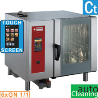 Electric oven  "TOUCH" direct steam and convection 6x GN 1/1 + Cleaning
