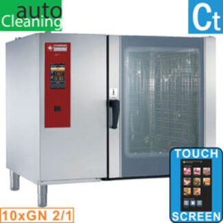 Gas oven "TOUCH" boiler steam and convection 10xGN2/1+ Cleaning
