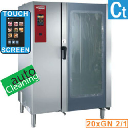 Gas oven "TOUCH" boiler steam and convection 20xGN2/1+ Cleaning