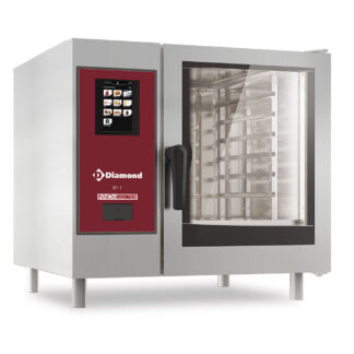 Gas oven "TOUCH" oven direct steam and convection, 6x GN 1/1+Cleaning