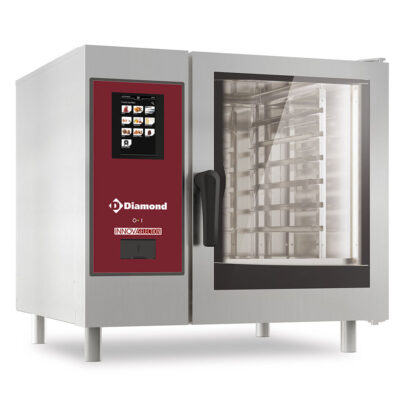 Gas oven "TOUCH" oven direct steam and convection, 6x GN 1/1+Cleaning