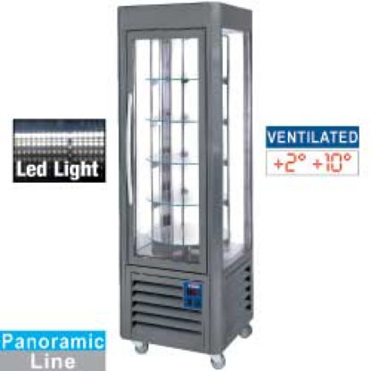 Panoramic display, 5 rotating plates, 360 LT, Anthracite