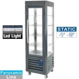 Panoramic display, 5 levels, 360 LT, stainless steel. Anthracite