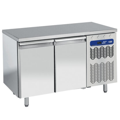 Refrigerated table, ventilated, 2 doors EN 600x400