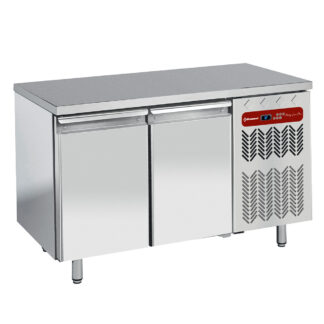Wall freezing table, ventilated, 2 doors GN 1/1, 260 liters
