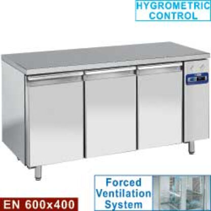 Freezing table, ventilated, 3 doors EN 600x400, (without group)