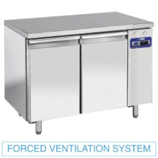 Refrigerated tables, ventilated, 2 doors GN 1/1, (without group)