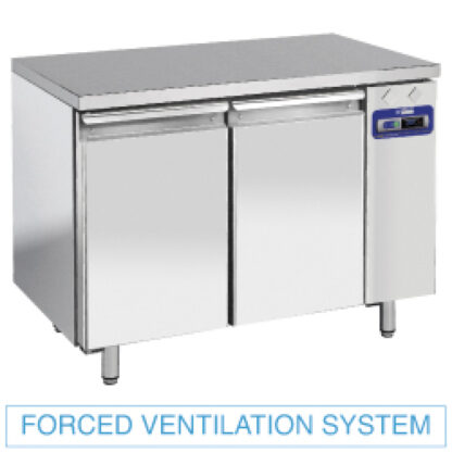 Refrigerated tables, ventilated, 2 doors GN 1/1, (without group)