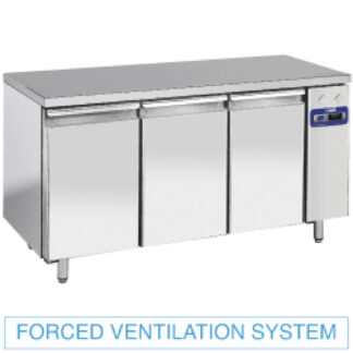 Refrigerated table, ventilated, 3 doors GN 1/1, (without group)