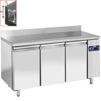 Wall refrigerated table, ventilated, 3 doors GN 1/1, 405 liters (without group)
