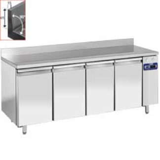 Wall refrigerated table, ventilated, 4 doors GN 1/1, 550 liters (without group)