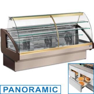 Refrigerated display counter, static, drawer system, without reserve