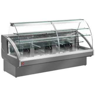 Refrigerated display counter, static, drawer system, without reserve - GREY